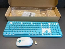 V2020 Wireless Keyboard and Mouse- Turquoise