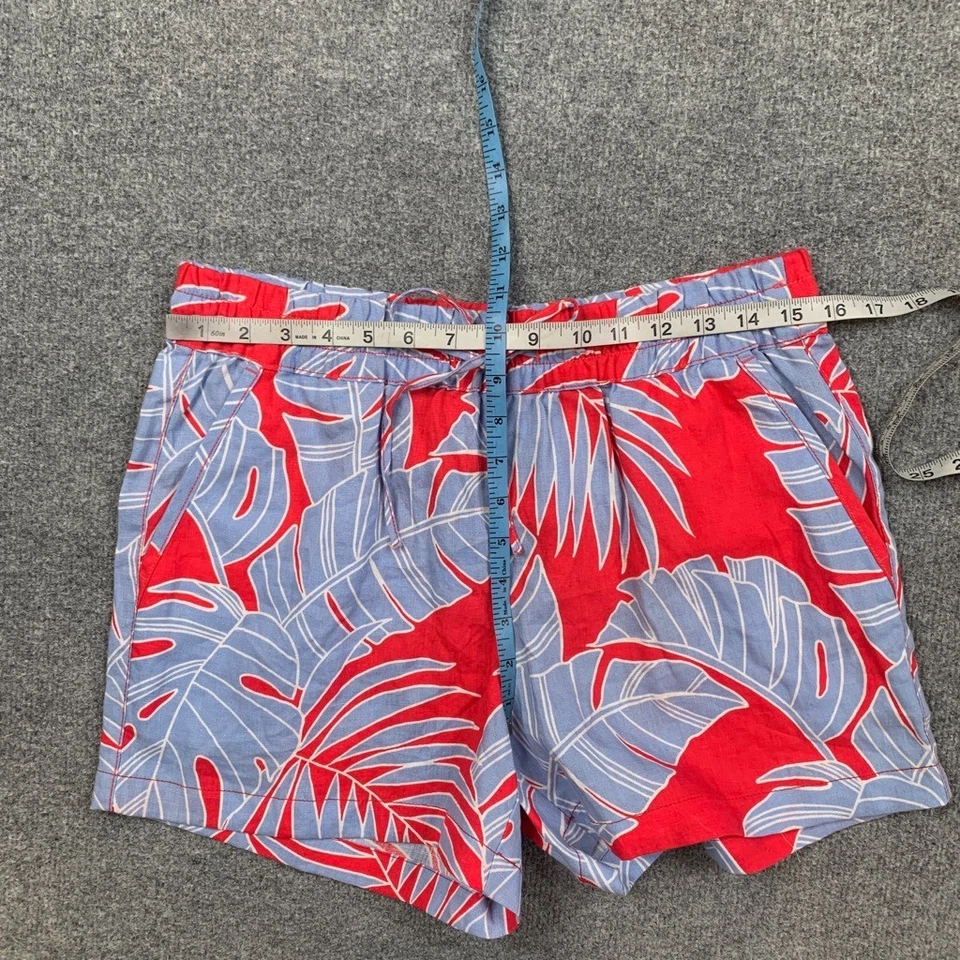 Pantalones Cortos Tommy Bahama Para Mujer S Pequeños Mezcla de Lino Peninsula Palms tiro Alto Fácil Foto 4 de 4