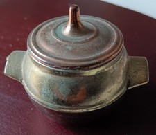 Miniature Doll Metal  Copper Pot - Vintage