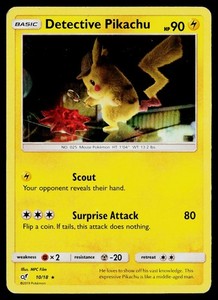 detective pikachu pokemon cards ebay Detective Pikachu Card