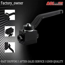 Brake Line Lock Shut Off Valve 1/8inch NPT Billet Aluminum 'Black