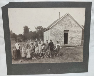 1900's Jamestown Kansas Union Valley School District Students Photograph