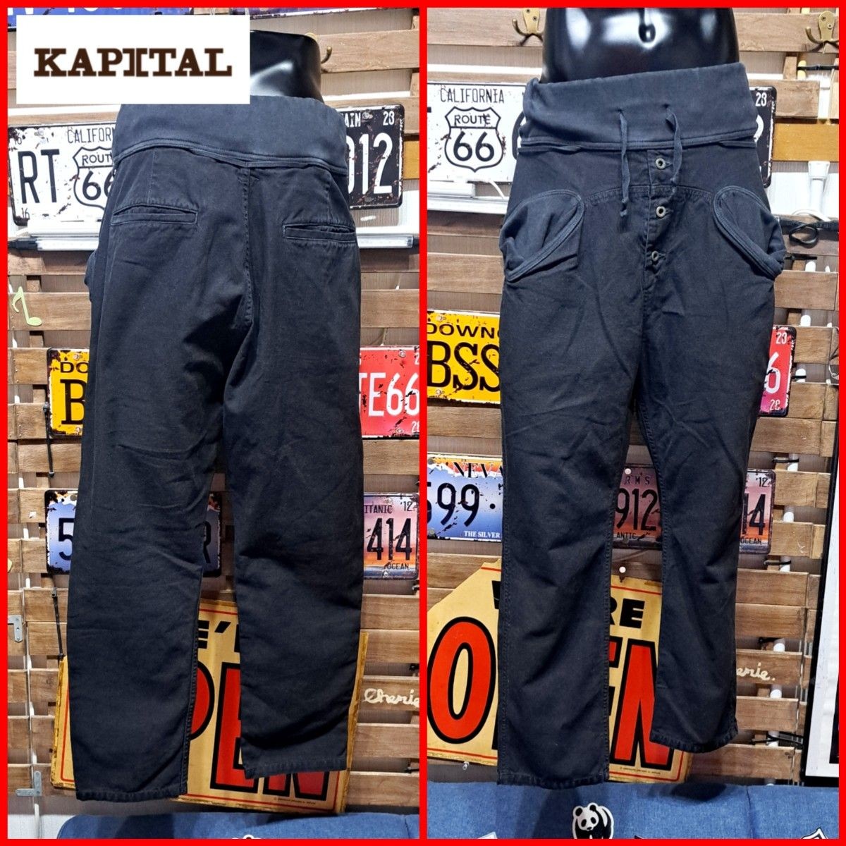 Used Kapital Nouvelle Pants Black M Good