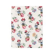 Disney Minnie Mouse Floral Pattern Fleece Blanket