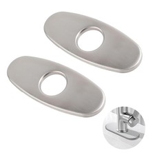 1 Pcs 6 Inch Kitchen Sink Hole Cover Plate, 304 Stainless Steel Faucet Deck P...