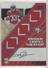 2017 Panini XR Rookie Triple Swatch Auto Red 56/75 Joe Williams #196 Auto 0a2