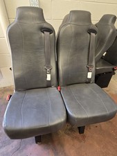 Freedman Seating Bus Rv Van Seat Gray Vinyl 2 Person. Freedman Seating Bus Rv Van Seat Gray Vinyl 2 Person.