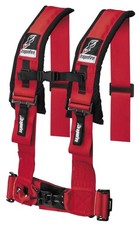 Dragonfire H-Style 4-Point Harness with Sternum Clip 3" Red