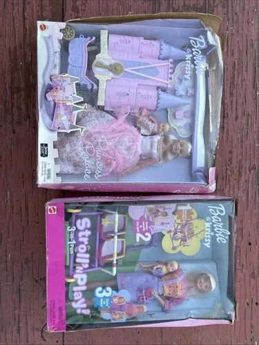 VINTAGE Barbie Krissy Princess Palace Playset & Stroll’n Play Lot Of 2 See Pics