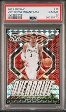 2023 PANINI MOSAIC OVERDRIVE #16 VICTOR WEMBANYAMA PSA 10