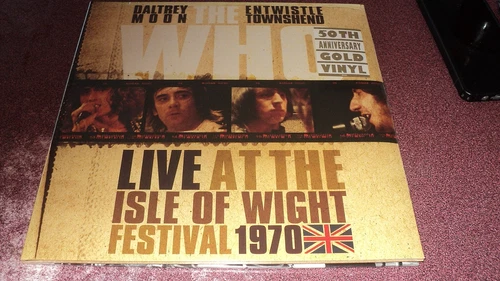 THE WHO LIVE AT THE ISLE OF WIGHT 1970 GOLD VINYL 50TH ANNIV 3LP SEALED 2009
