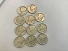 Mixed Lot  1916,1940. 1941(2) 1941 d. 1942, 1944, 1945 (3), Mercury Dime lot