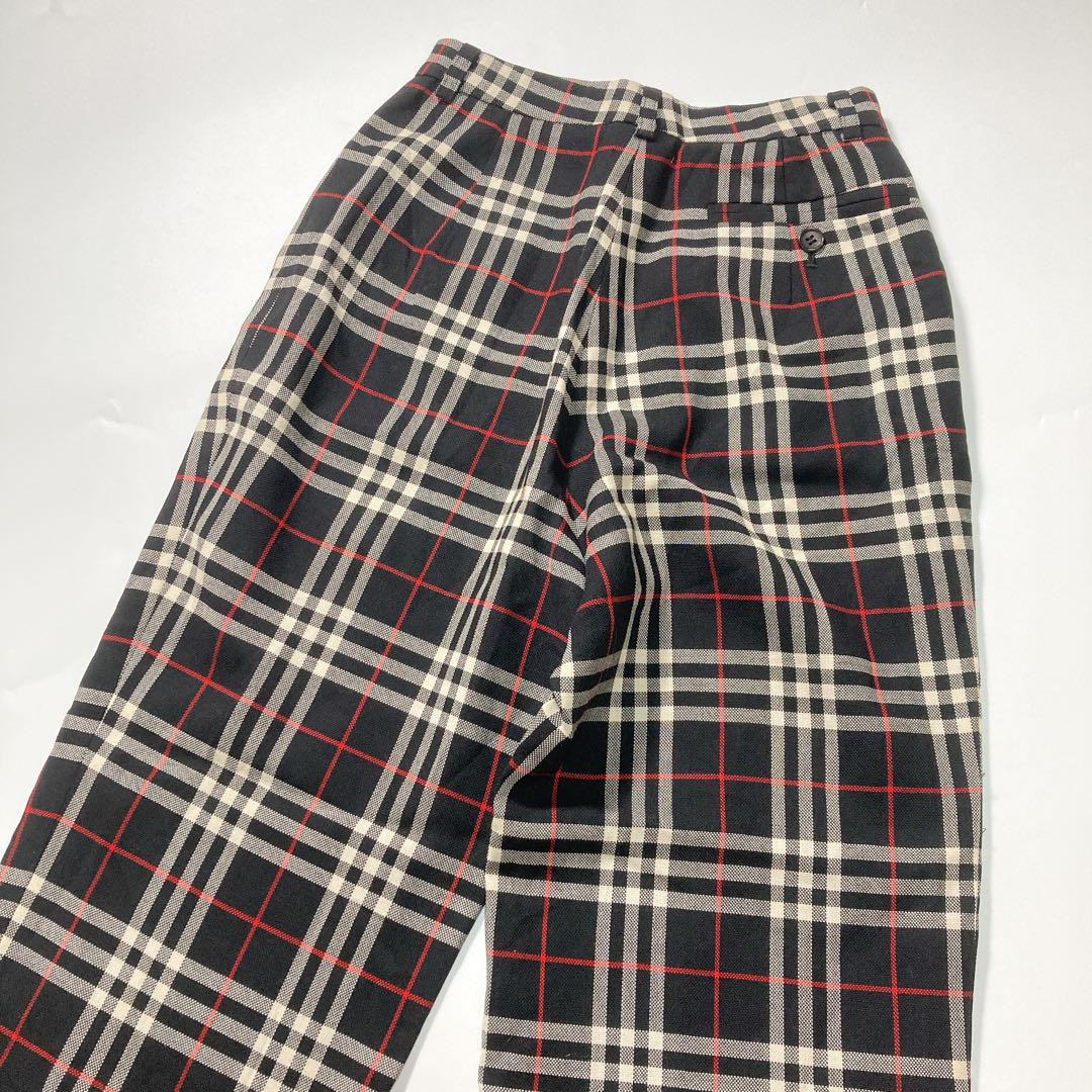 【関税&送料込】Burberry Check Wool Trousers Burberry House Check Wool Trousers 50 Wool in Brown for Men