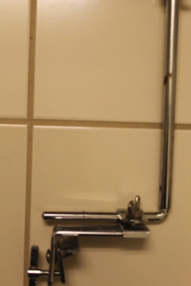 Rogers L arm with hoop mount clamp complete - chrome - Image 3 of 4