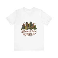Pittsburgh Pride Unisex Tee - Home is where the Heart is