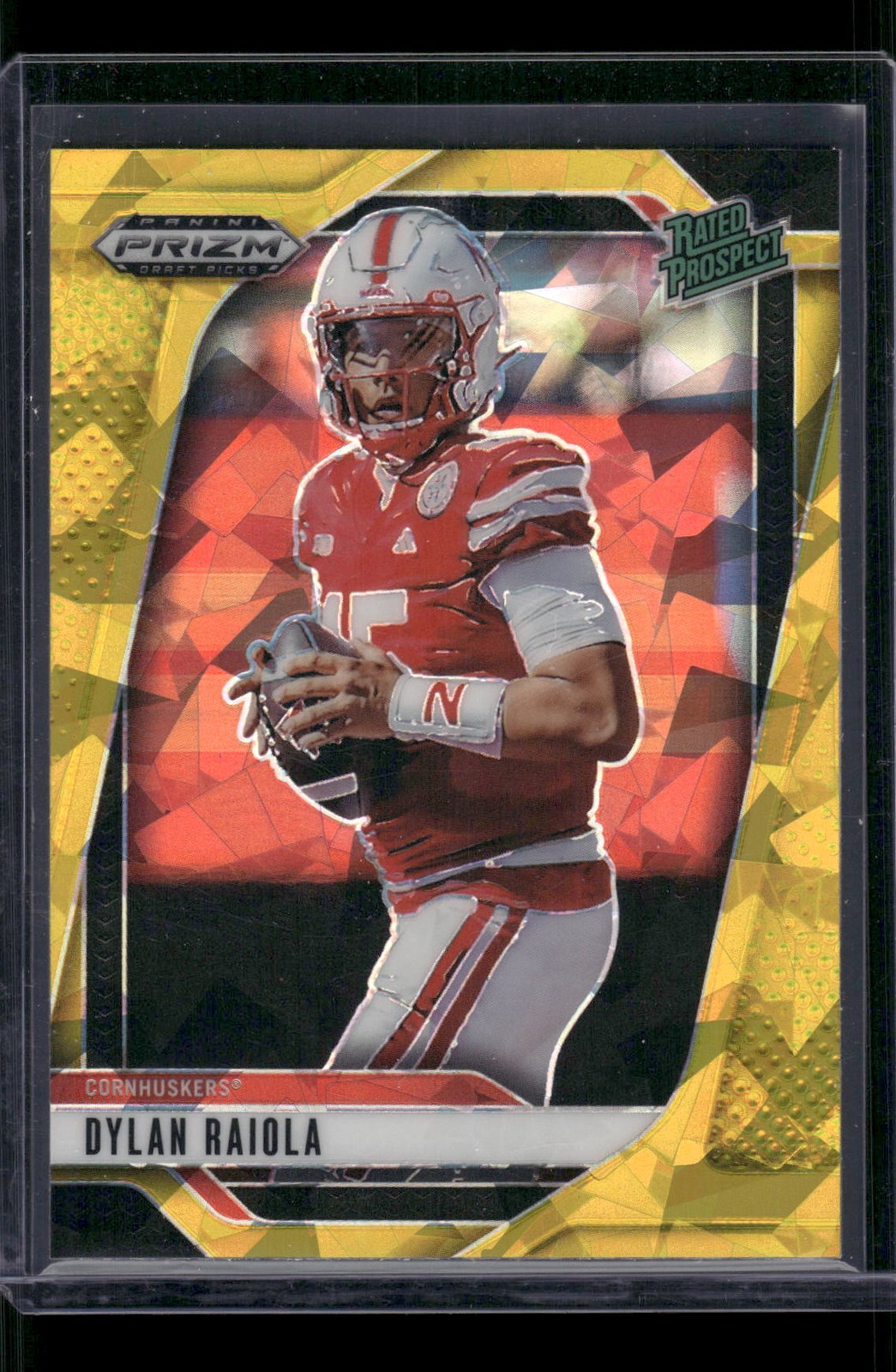 2025 Panini Prizm Draft Picks #158 Dylan Raiola Prizms Gold Ice