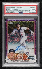 2023 Chrome Rookie Purple Speckle Refractor Kody Clemens PSA 9 MINT Auto 9hx