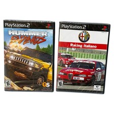 Playstation 2 Game Lot 2 Alfa Romeo Racing Italiano & Hummer Badlands New Sealed