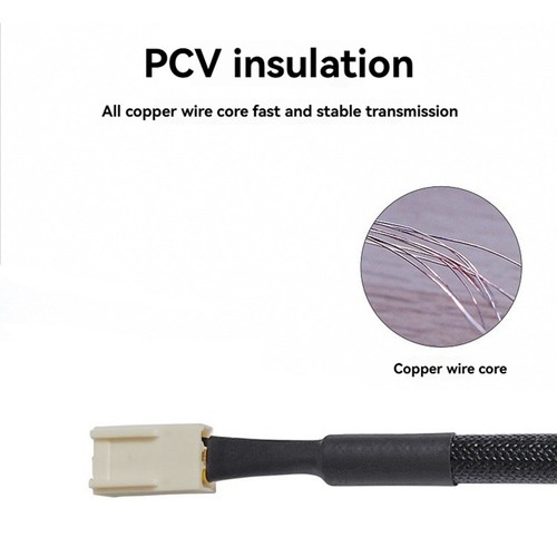3PIN PC Fan Speed Reduce Noise Extension Resistor Cable Wire CPU 3 Pin4276 - Afbeelding 7 van 10