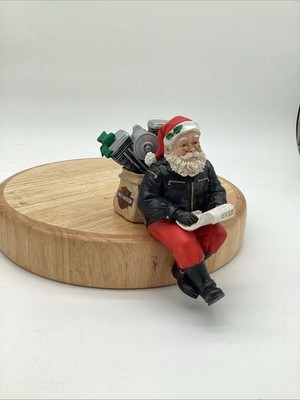 1997 Harley-Davidson Santa Figurine   Cavanagh Group   Motorcycle Engine Gift 