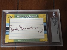 2020 Leaf Hall Of Fame Baseball Hank Greenberg Cut Signature Auto #11/21 HOF
