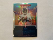 Russell Wilson 2025 Panini Rookie & Stars Airborne Card # 4 Giants. rookie card picture