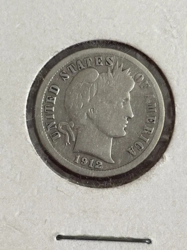 1912 Barber Dime Good / Very Good