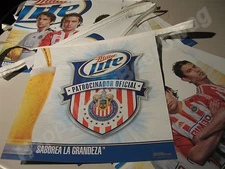 Miller Lite Chivas string banner bar PENNANTS sign Soccer Mexico Cerveza light