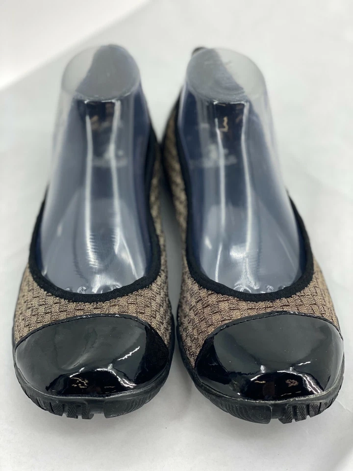 Corkys Womens Size 10 Gold Stretch With Toe Cap Shoes Coco Size 10 - Image 2 of 4