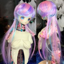 Peluca 1/3 1/4 1/6 BJD cabello largo degradado color dibujos animados/cómic peluca peinado especial