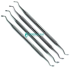 4 Pcs Dental Composite Plastic Amalgam Filling Pluggers Premium Instruments