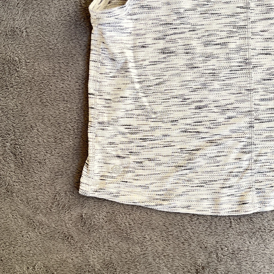 Lululemon Cardio Squad 运动版型背心老虎太空灰染料女式 6 码 — 第 3/4 张图片