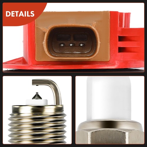 A-Premium 6x Red Ignition Coil + 6x Iridium & Platinum Spark Plug for Ford F-150 - Picture 9 of 10