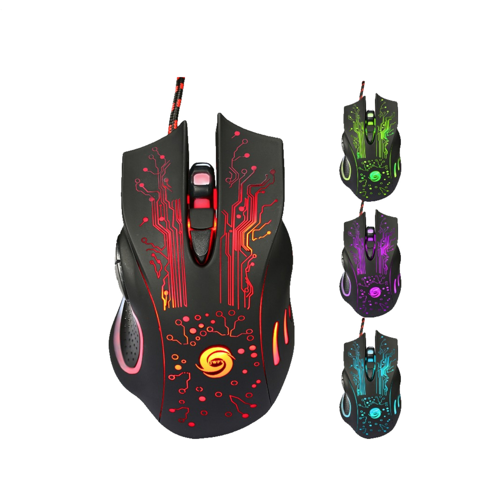 USB Wired E-sports Gaming Mouse Mechanical Mice LED Luminous Light Mouse