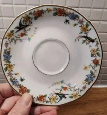 BIRD & BUTTERFLY Arcadia Vintage  Limoges Saucer Havilland France Saucer