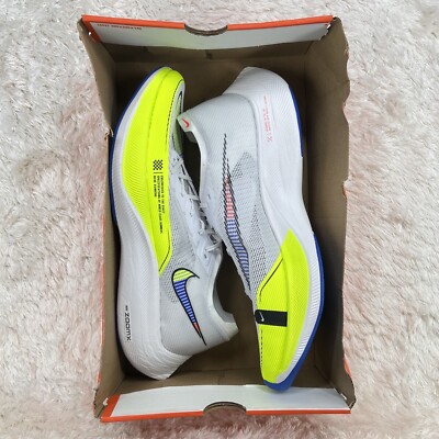 NK Zoomx Vaporfly Next% 2 Men\'s White/Black-Volt-Racer Blue CU4111-103 Size 15 NK Zoomx Vaporfly Next% 2 Men main image 4