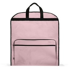 DALIX 60" Professional Garment Bag Cover Suits Pants Gowns Dresses Fold Pink