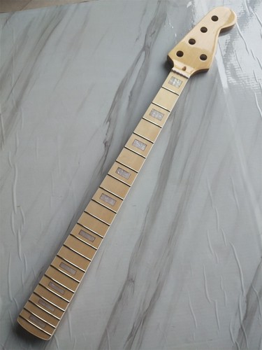 21 Fret 5 String Bass Guitar Neck 34 inch Maple Fretboard block inlay ...