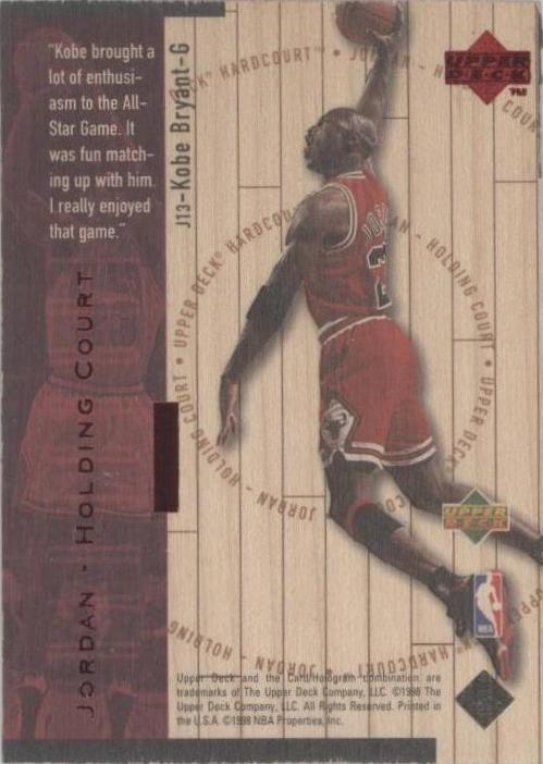 1998-99 Upper Deck Hardcourt - Kobe Bryant/Michael Jordan #J13 for