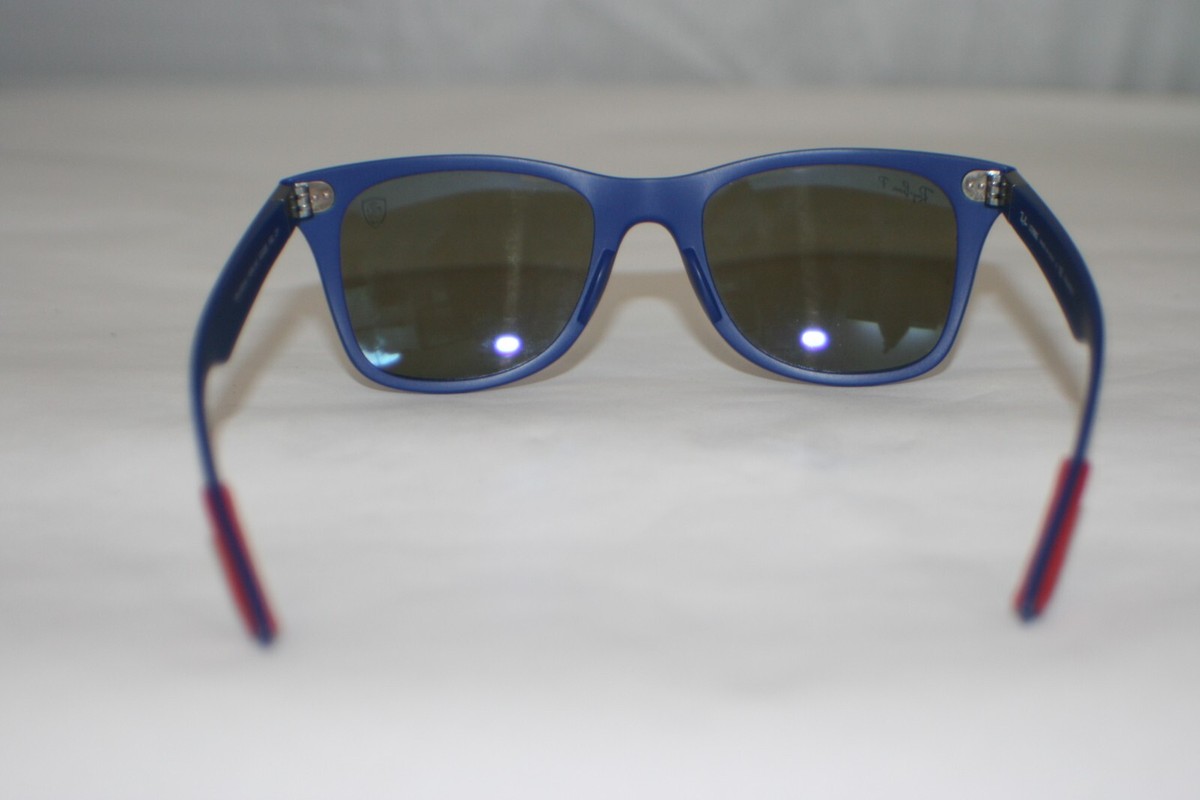 Ray-Ban x Ferrari Sunglasses RB4195M F604H0 Blue Gray 52 20