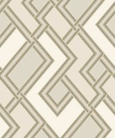Vliestapete Art Deco Grafisch Linien Beige Creme Gold Metallic 177505 (6,16€/1Qm