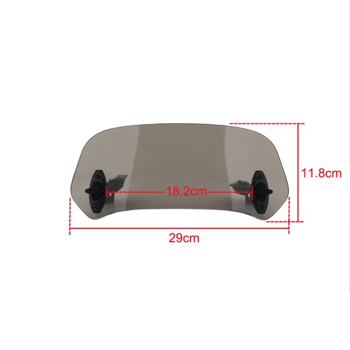 Motorcycle Clip On Windshield Extension Spoiler Deflector Screw For Honda Yamaha - Picture 6 of 11