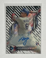 2018 Topps High Tek Alex Verdugo 30/50 Black RC Auto Rookie Red Sox Dodgers
