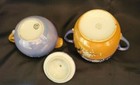 Peach Lusterware Teal / White - Cherry Blossom Sugar and Creamer Set — photo 9