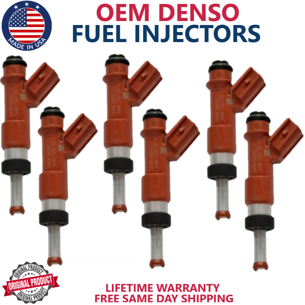 6 UNITS OEM DENSO Fuel Injectors For 2007, 2008, 2009, 2010