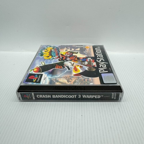 Crash Bandicoot 3 Warped PS1 PAL PlayStation Game Black Label No Manual Tested - Picture 3 of 11