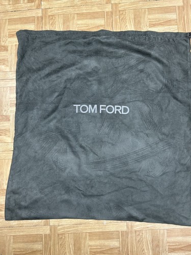 Tom Ford Staubbeutel grau Wildlederimitat Kordelzug 29" x 30,5" Top Zustand - Bild 2 von 4