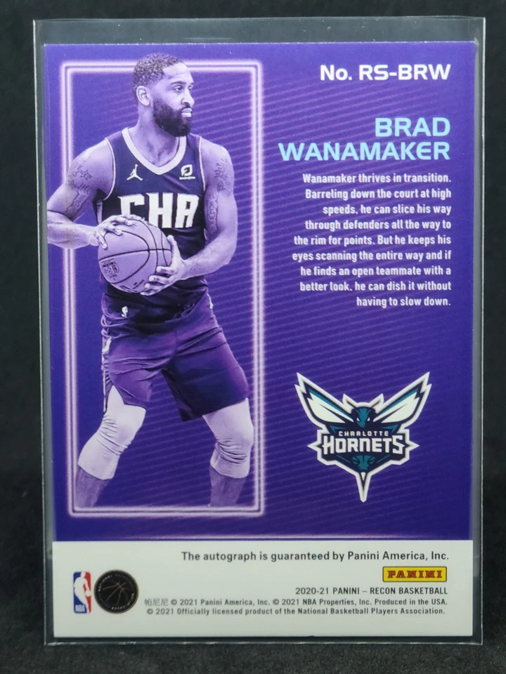 20-21 RECON BASKETBALL - BRAD WANAMAKER - BLUE FOIL SSP AUTO /49🔥🍀🤙🏽 - Image 2 of 4