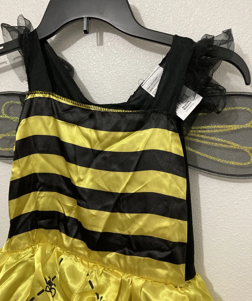 Disfraz de abejorro con alas marca Totally Ghoul para niñas talla mediana Foto 3 de 4