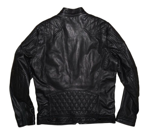 VESTE DIESEL LALETA CUIR NOIR TAILLE L 100 % AUTHENTIQUE - Photo 2 sur 6